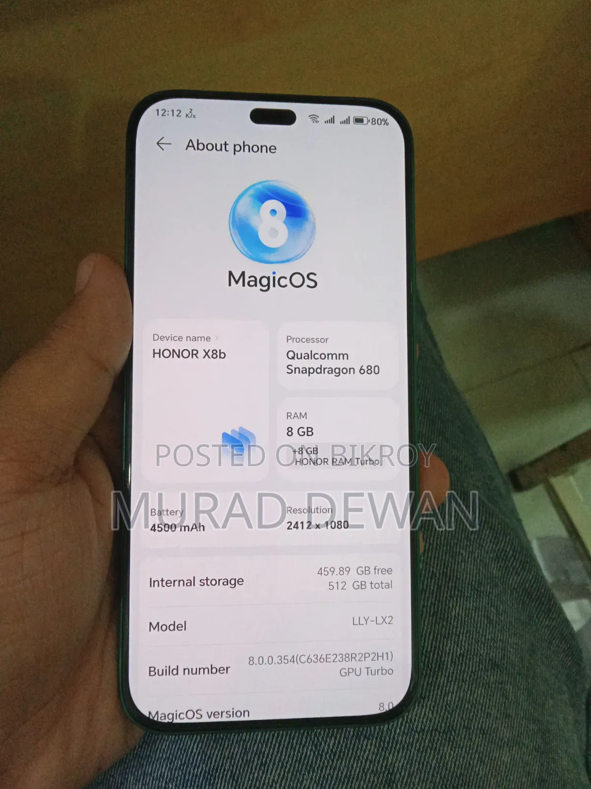 Honor X8b 512 GB Green