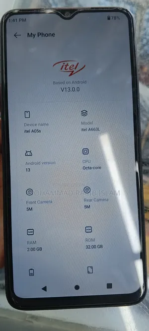 Itel A05s 32 GB Blue