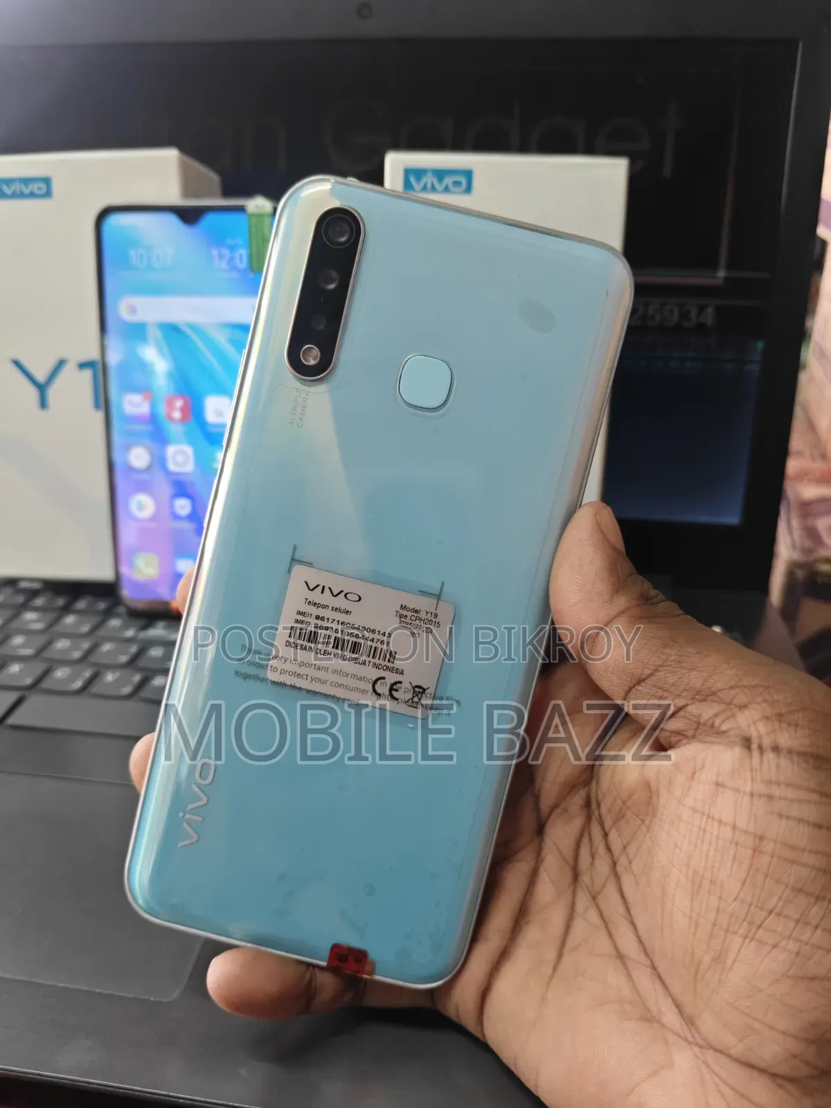 Vivo Y19 128 GB Blue
