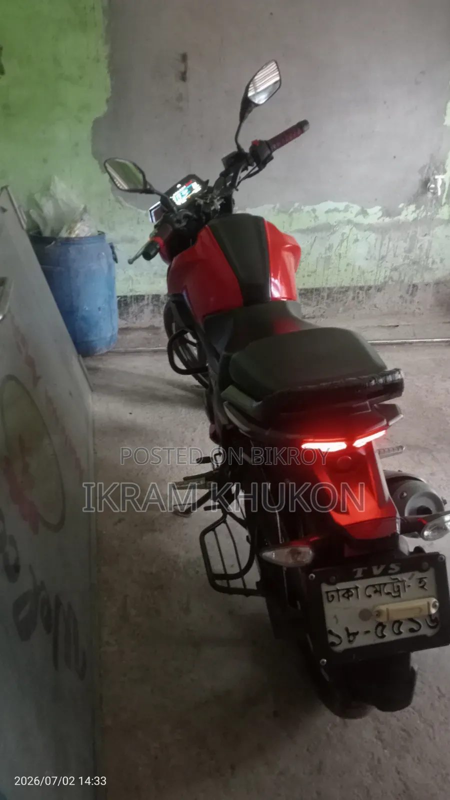 TVS Raider 125 2022 Red