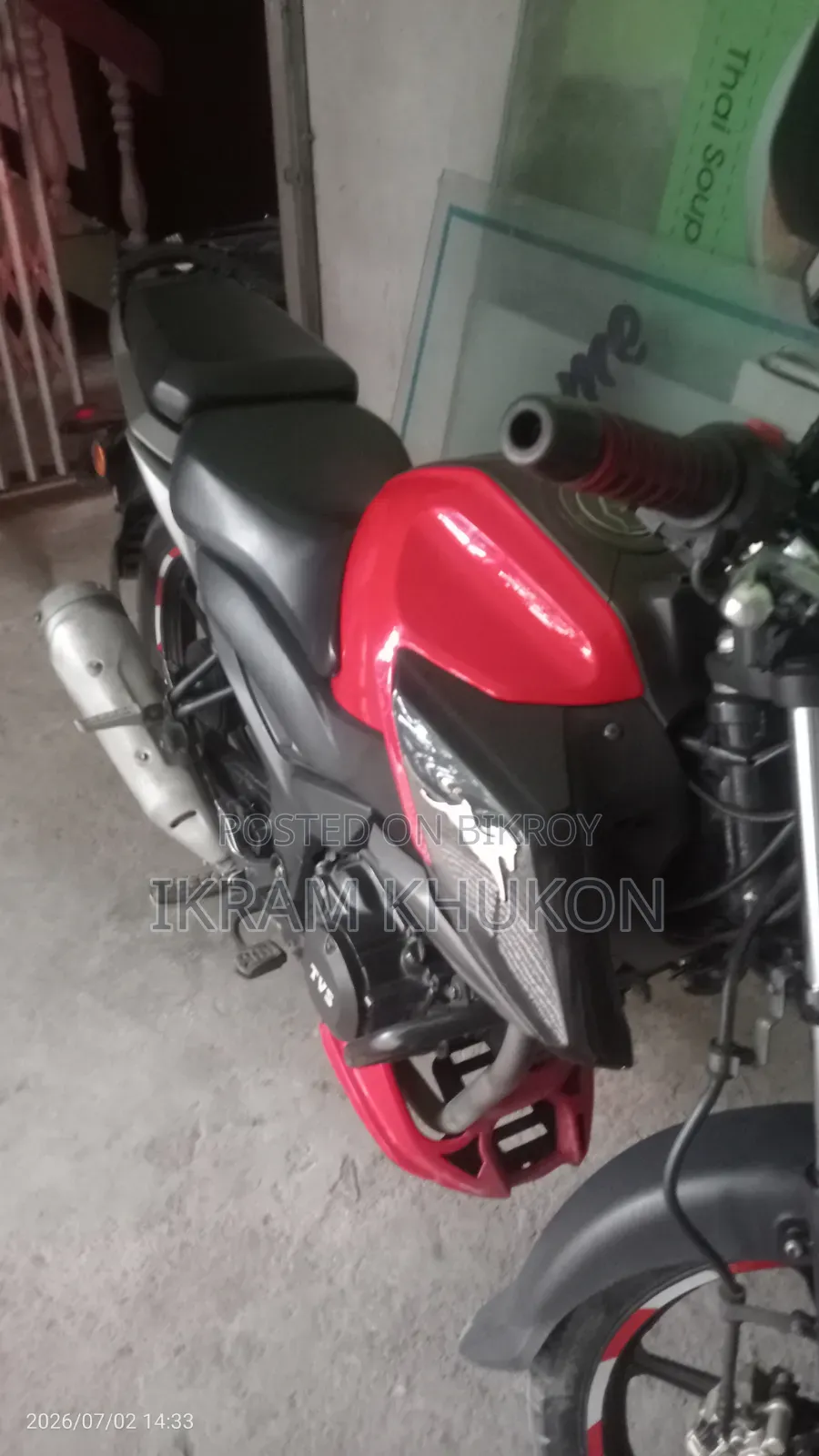 TVS Raider 125 2022 Red