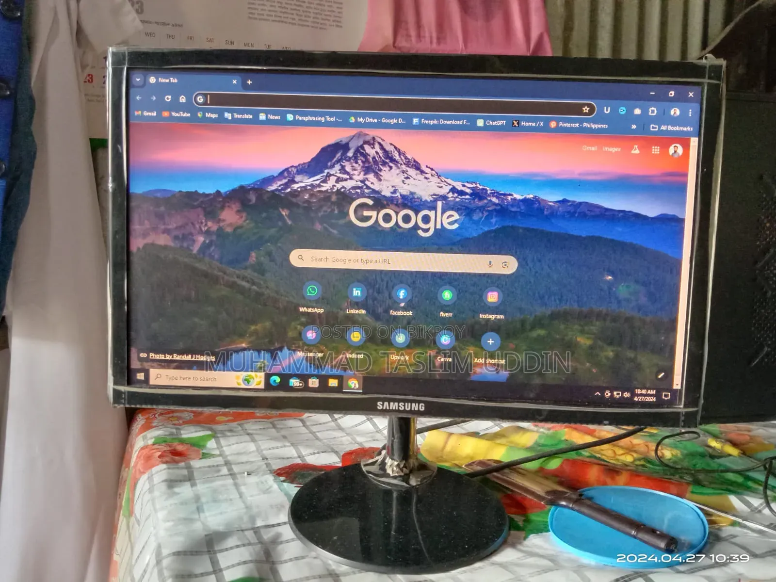 Desktop Computer Samsung 8GB Intel Core i5 HDD+SSD 500GB