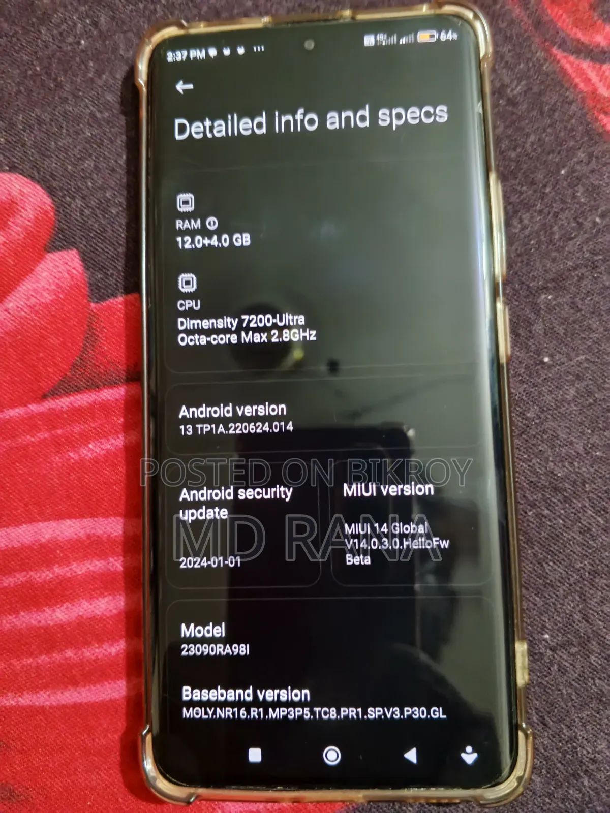 Xiaomi Redmi Note 13 Pro+ 256 GB Black
