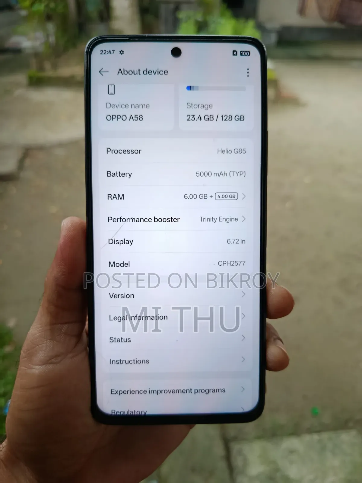 Oppo A58 4G 128 GB Black