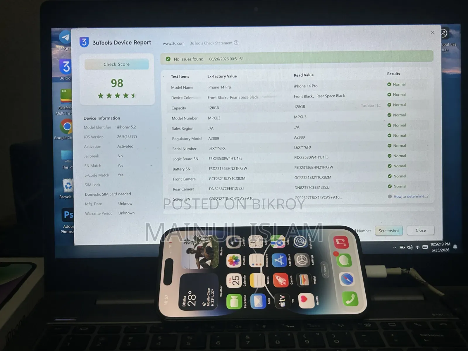 Apple iPhone 14 Pro 128 GB Black