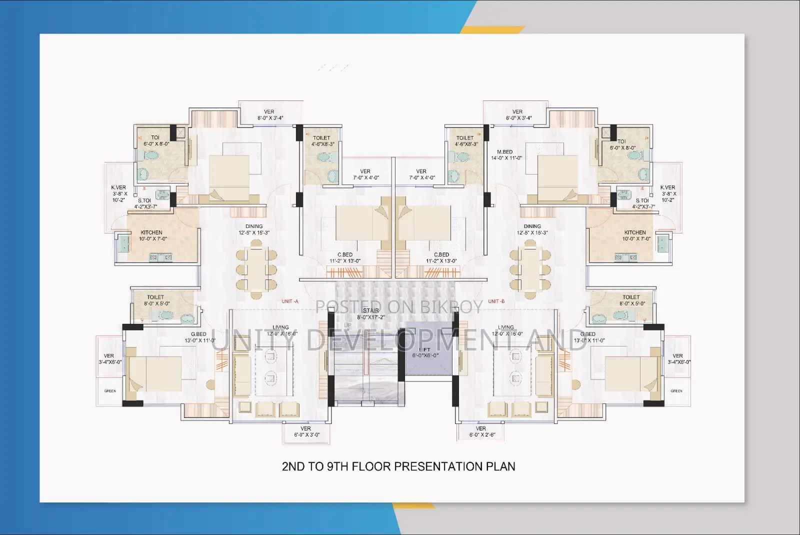 3bdrm Apartment in Unity Parvin Kunjo, Panthapath for Sale