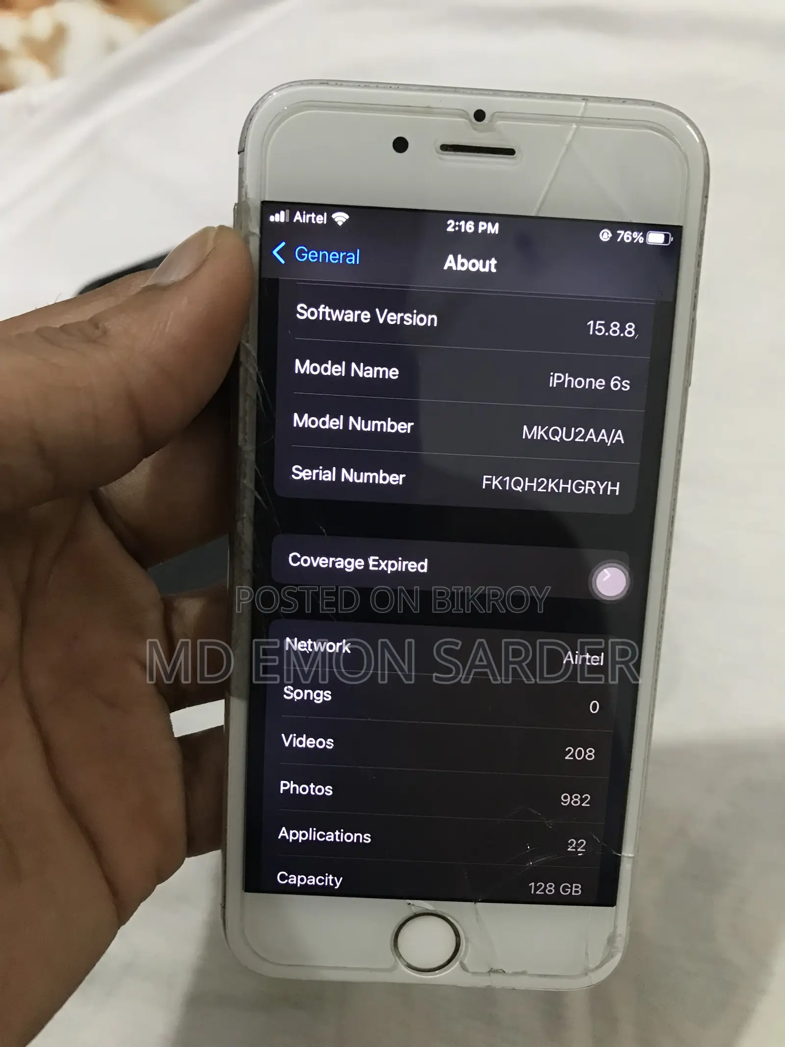 Apple iPhone 6s 128 GB Silver