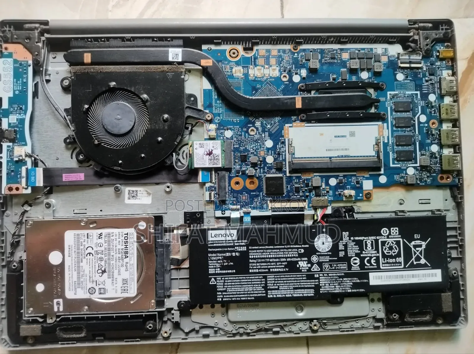 Laptop Lenovo Ideapad 3 4GB Intel Core i3 HDD 1TB