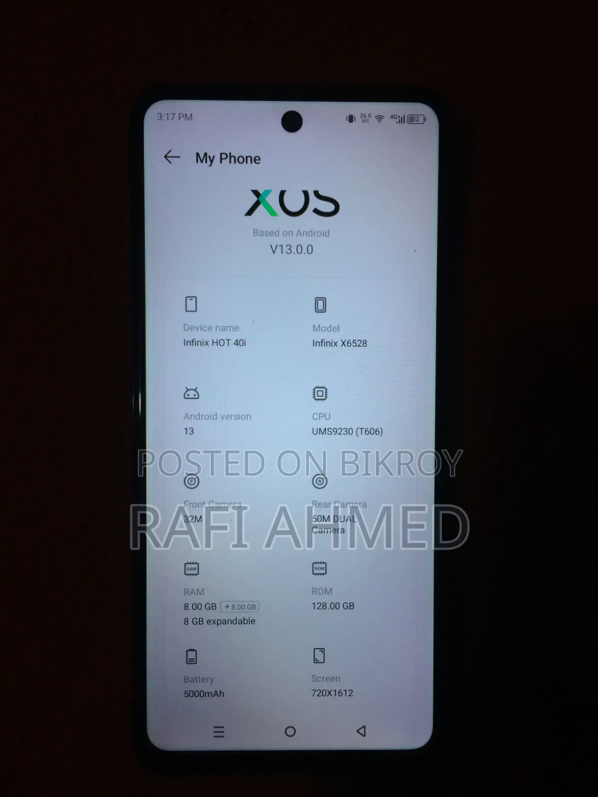 Infinix Hot 40i 128 GB Black
