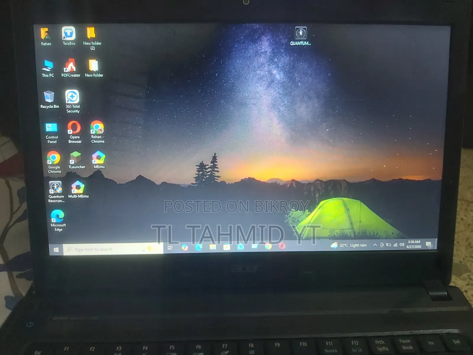 Laptop Acer Aspire 4752 4GB Intel Core I5 SSD 128GB