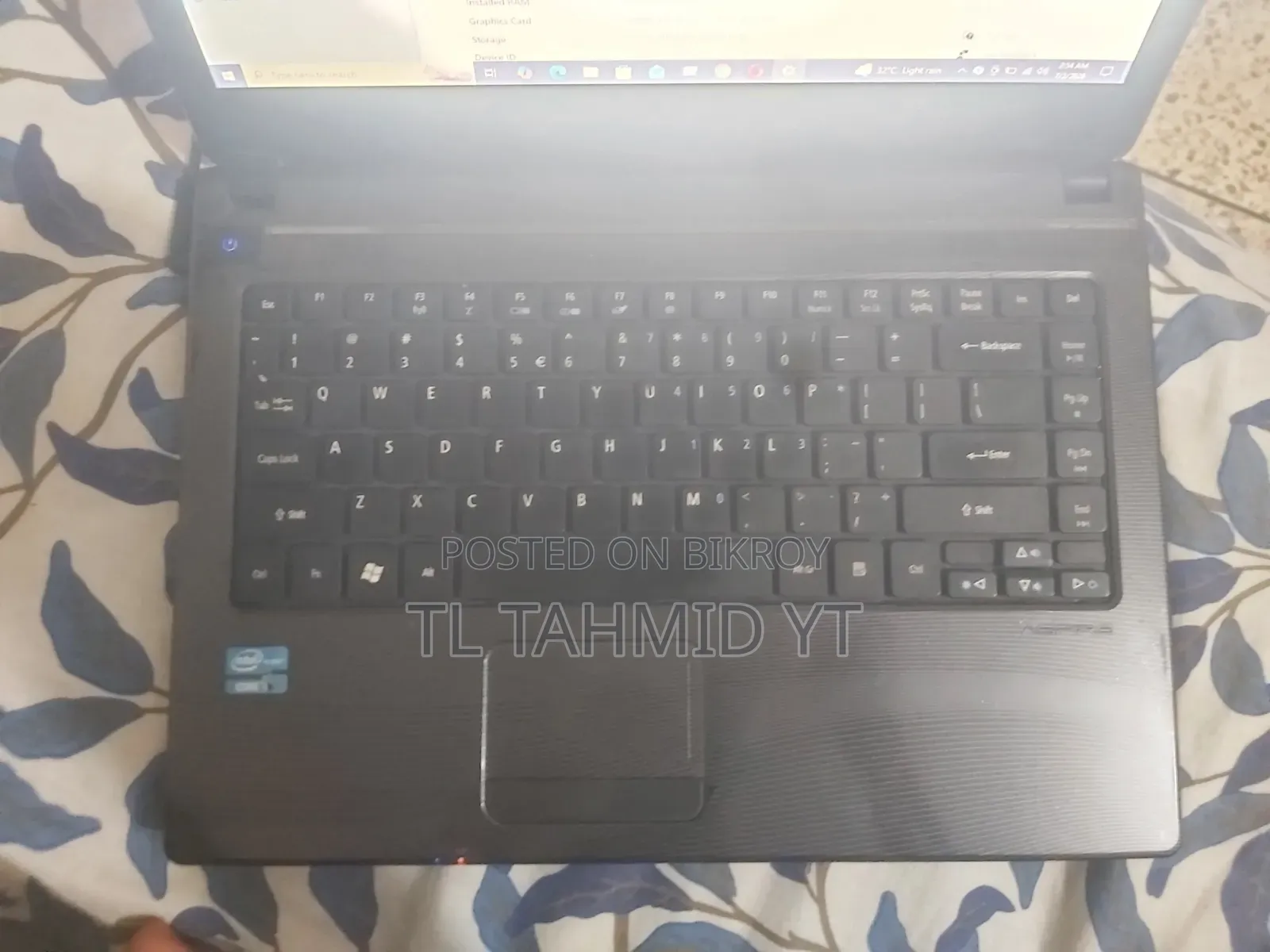 Laptop Acer Aspire 4752 4GB Intel Core I5 SSD 128GB