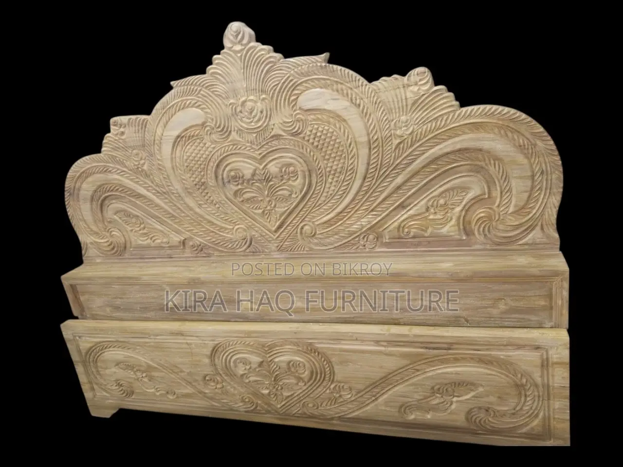 Teak Wood Bed on 36-Month EMI