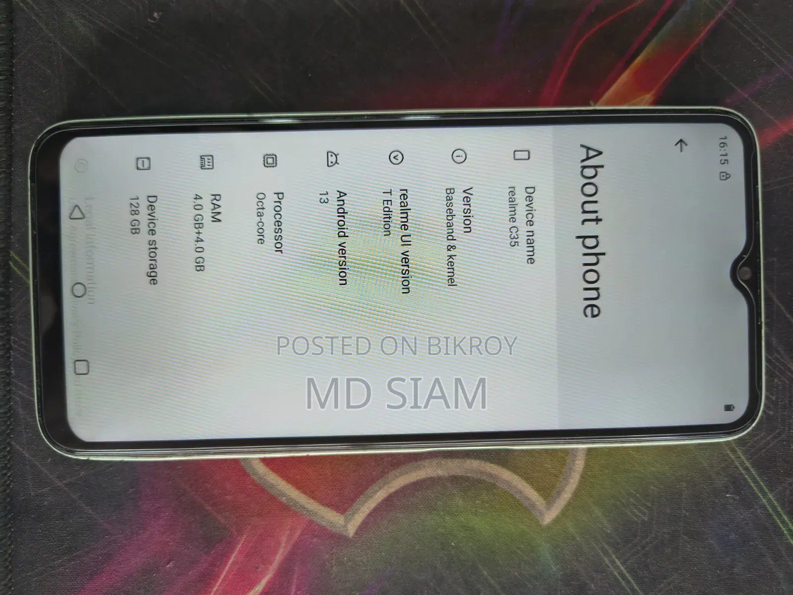 Realme C35 128 GB Green