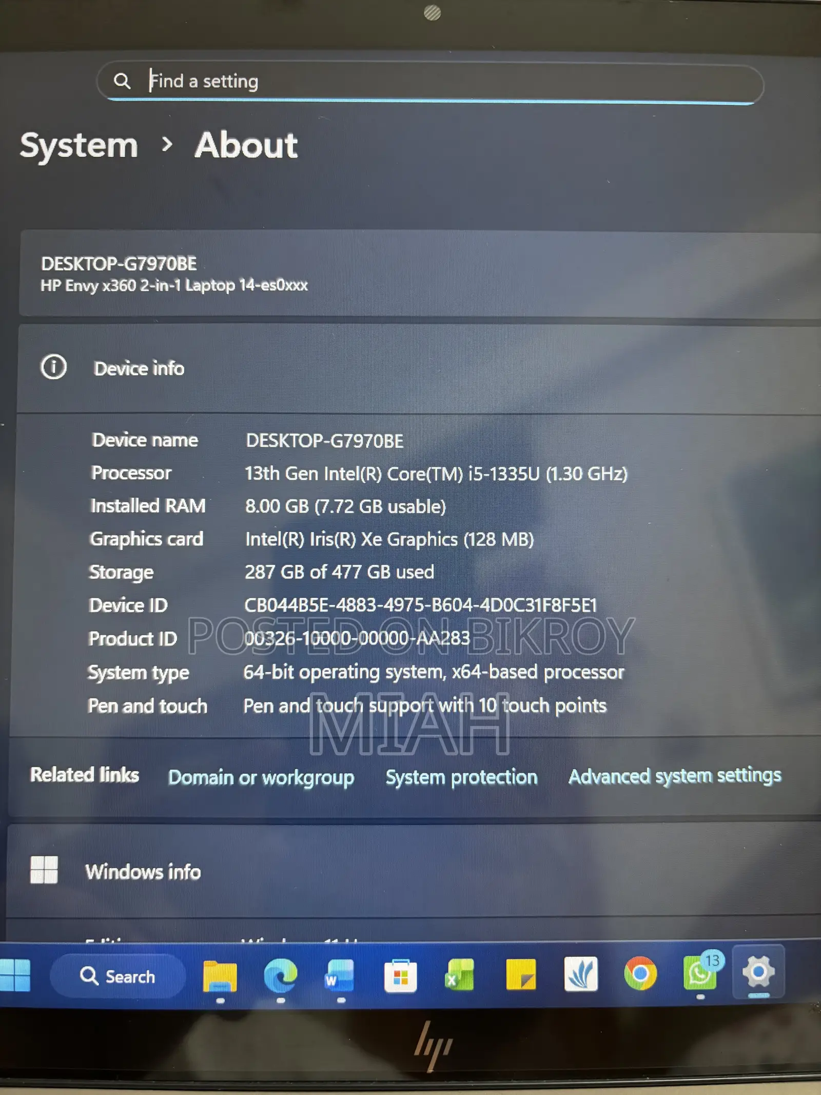 Laptop HP Envy 14 8GB Intel Core I5 HDD 3T