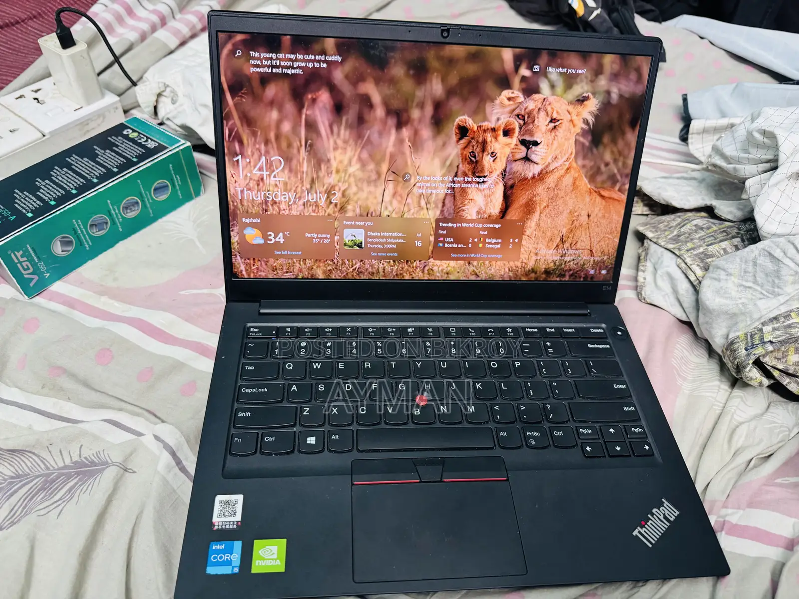 Laptop Lenovo ThinkPad E14 Gen 2 16GB Intel Core I5 SSD 512GB