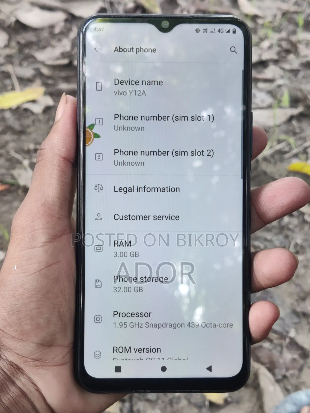 Vivo Y12 32 GB Black