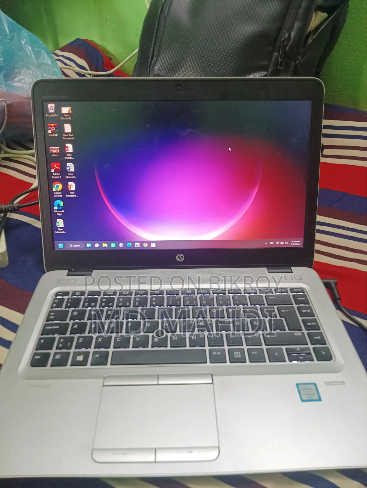 Laptop HP EliteBook 840 G8 8GB Intel Core I5 HDD+SSD 128GB