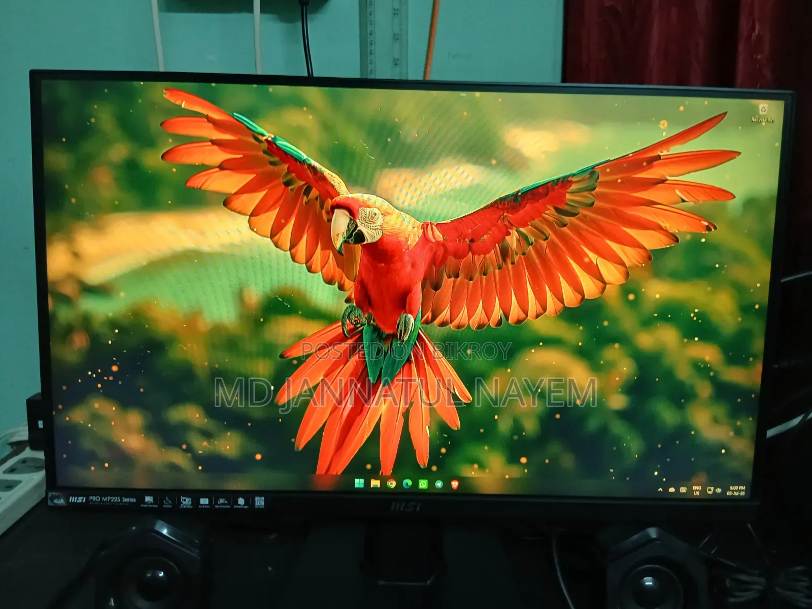 Desktop Computer MSI 16GB AMD Ryzen 5 SSD 512GB