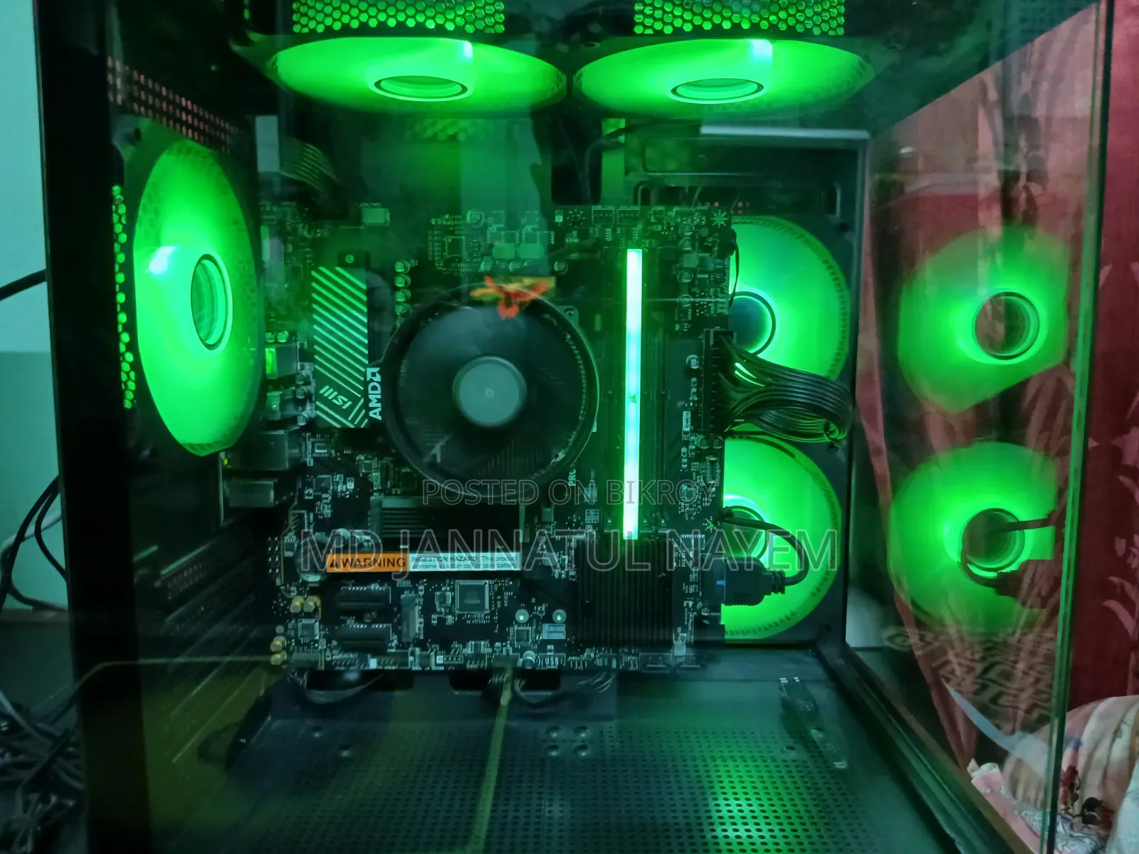 Desktop Computer MSI 16GB AMD Ryzen 5 SSD 512GB