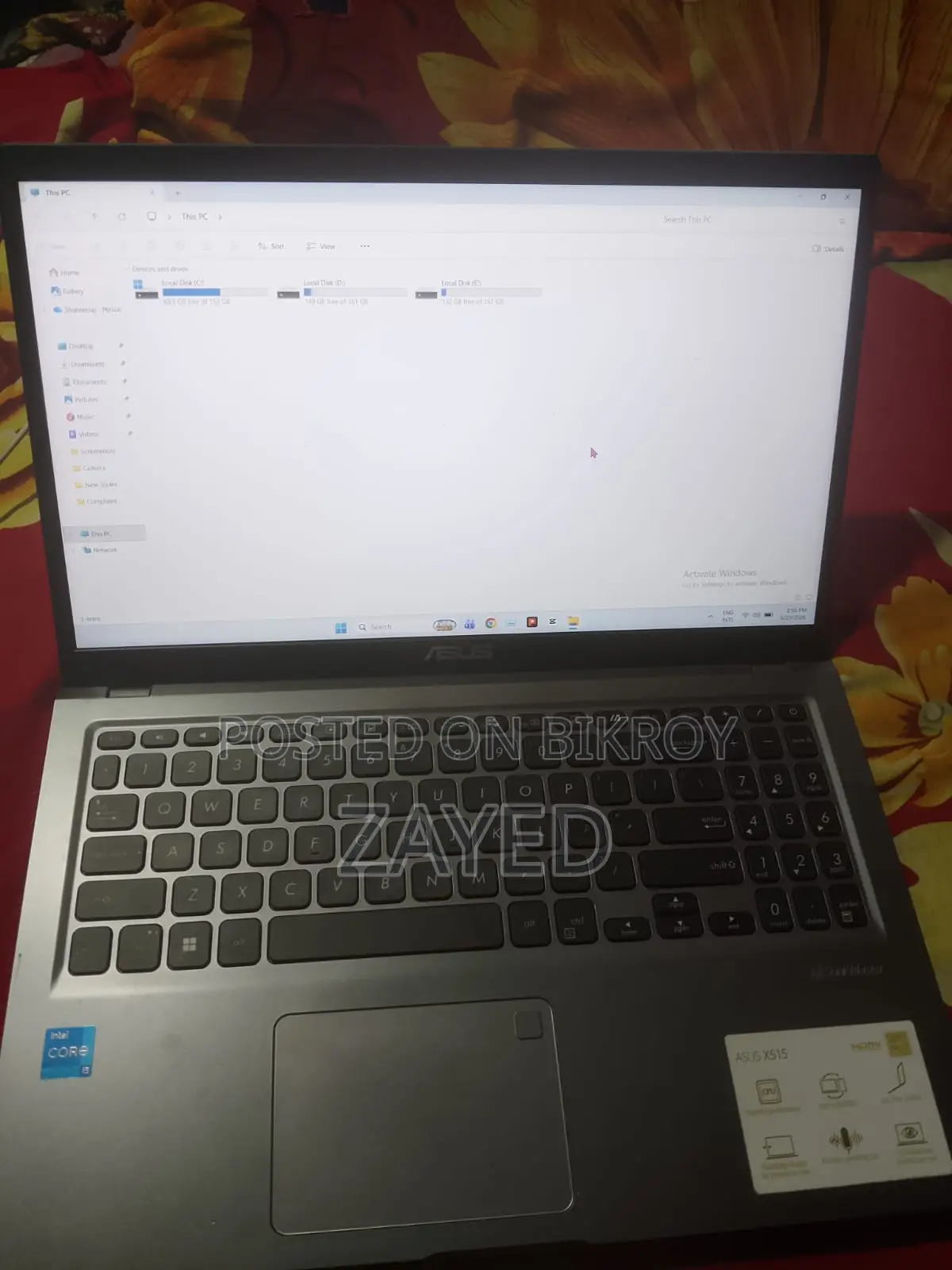Laptop Asus VivoBook 15 X510UQ 8GB Intel Core i5 SSD 512GB