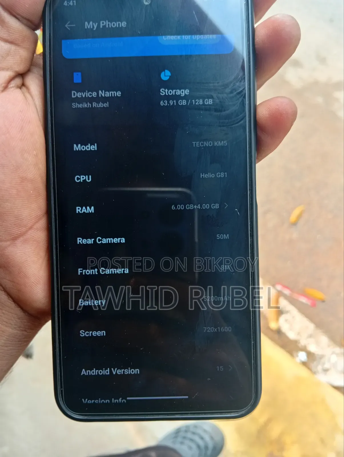 Tecno Spark 40 ১২৮ জিবি কালো