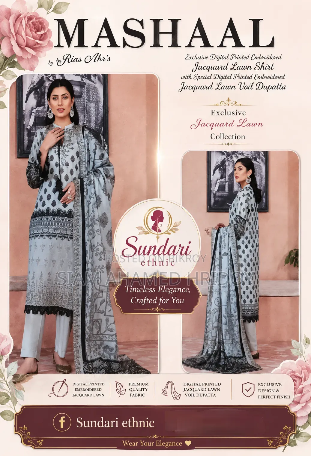 Original Mashaal Three Piece