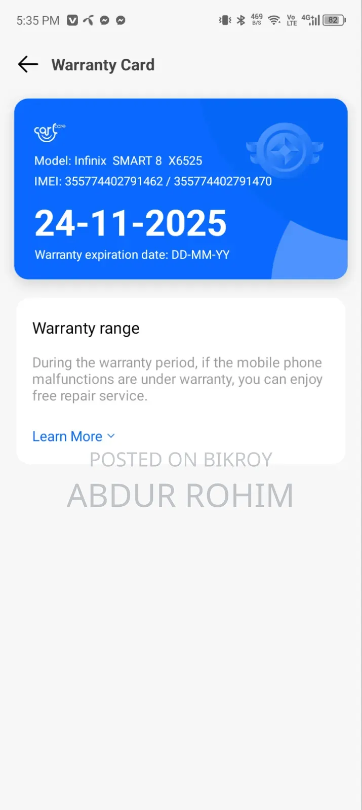 Infinix Smart 9 64 GB