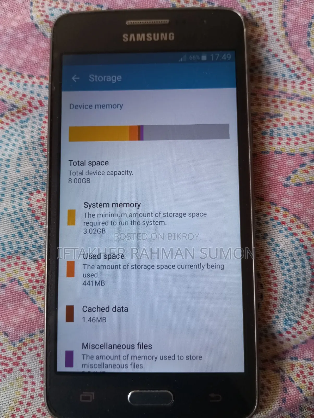 Samsung Galaxy Grand Prime 8 GB Gold