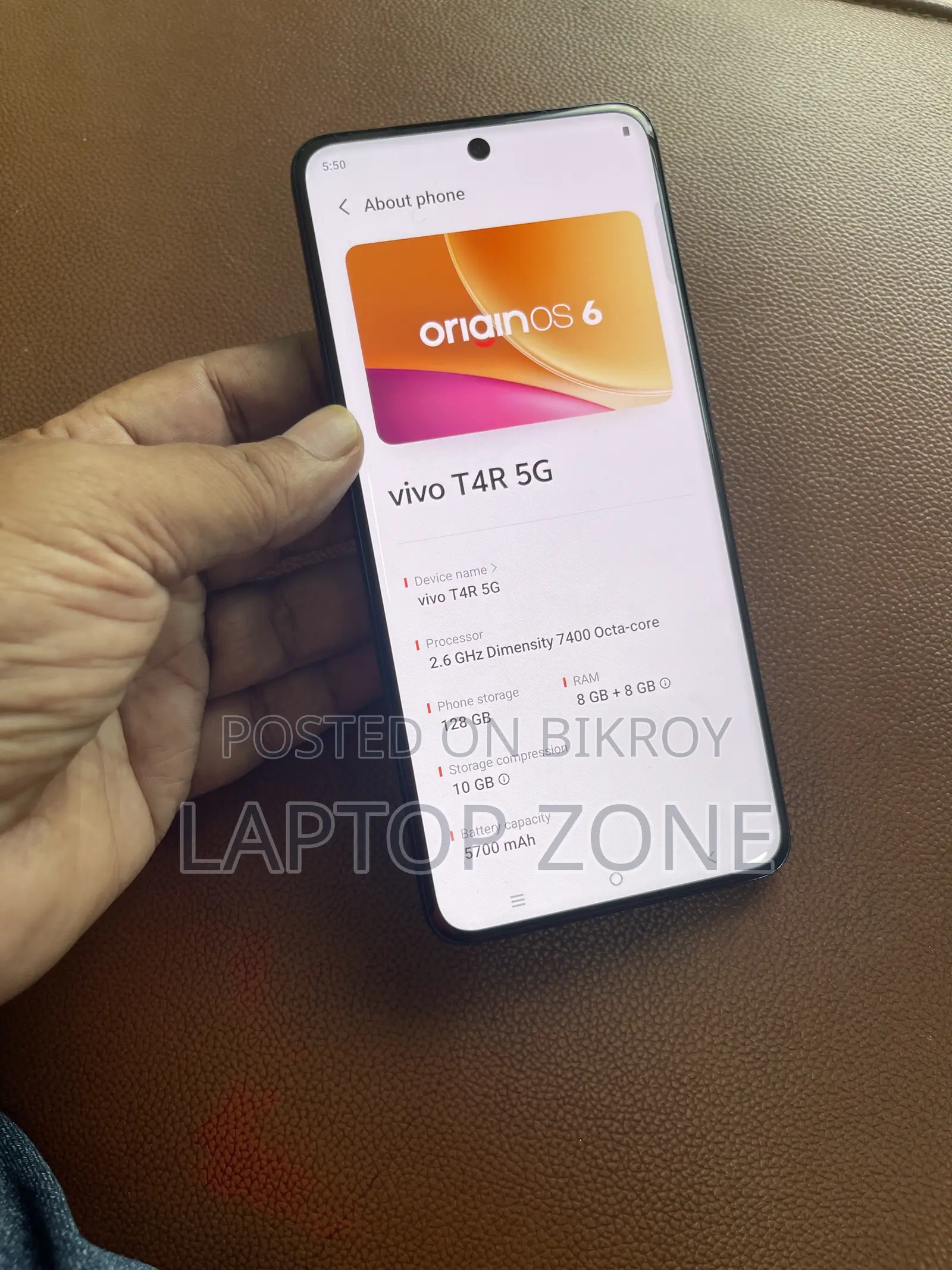 ভিভো টি৪আর ১২৮ জিবি গ্রে