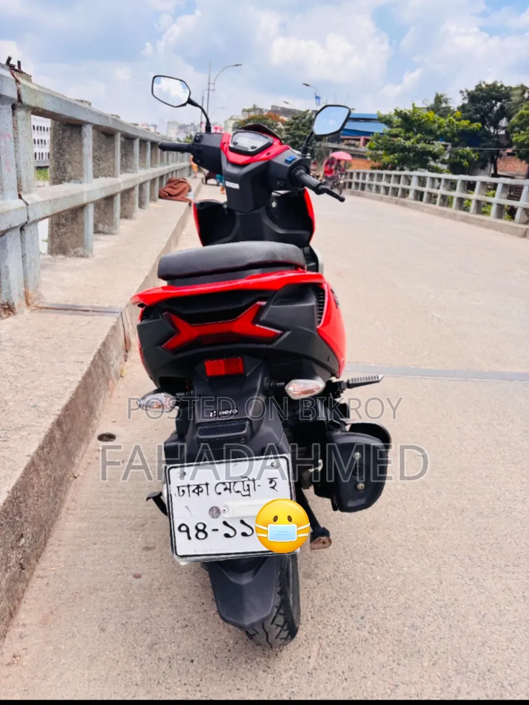 নিউ হিরো জুম ১১০ এক্সটেক ২০২৫ রেড