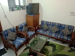 Chittagong Teak Wood Sofa Set with Center Table