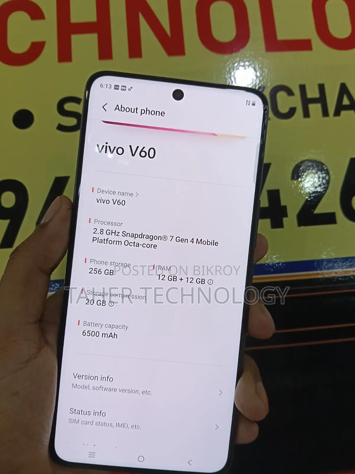 Vivo V60 256 GB Gray