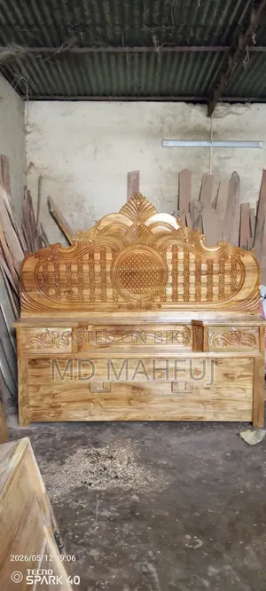 Akashi Wood Full Box Bed
