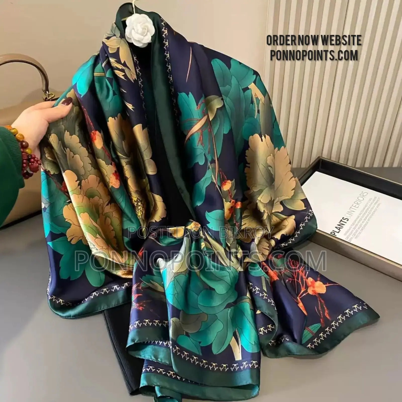 Premium Luxury Satin Silk Scarf