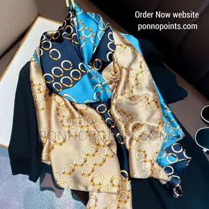 Premium Luxury Satin Silk Scarf