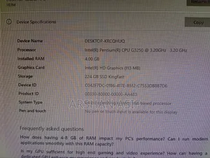 Desktop Computer Samsung 4GB Intel Core I3 SSD 256GB