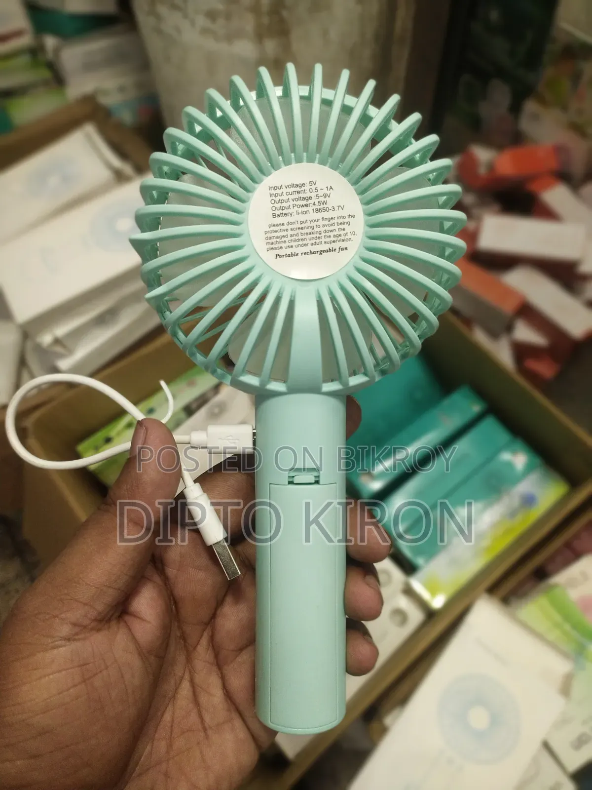 Mini Rechargeable Hand Fan