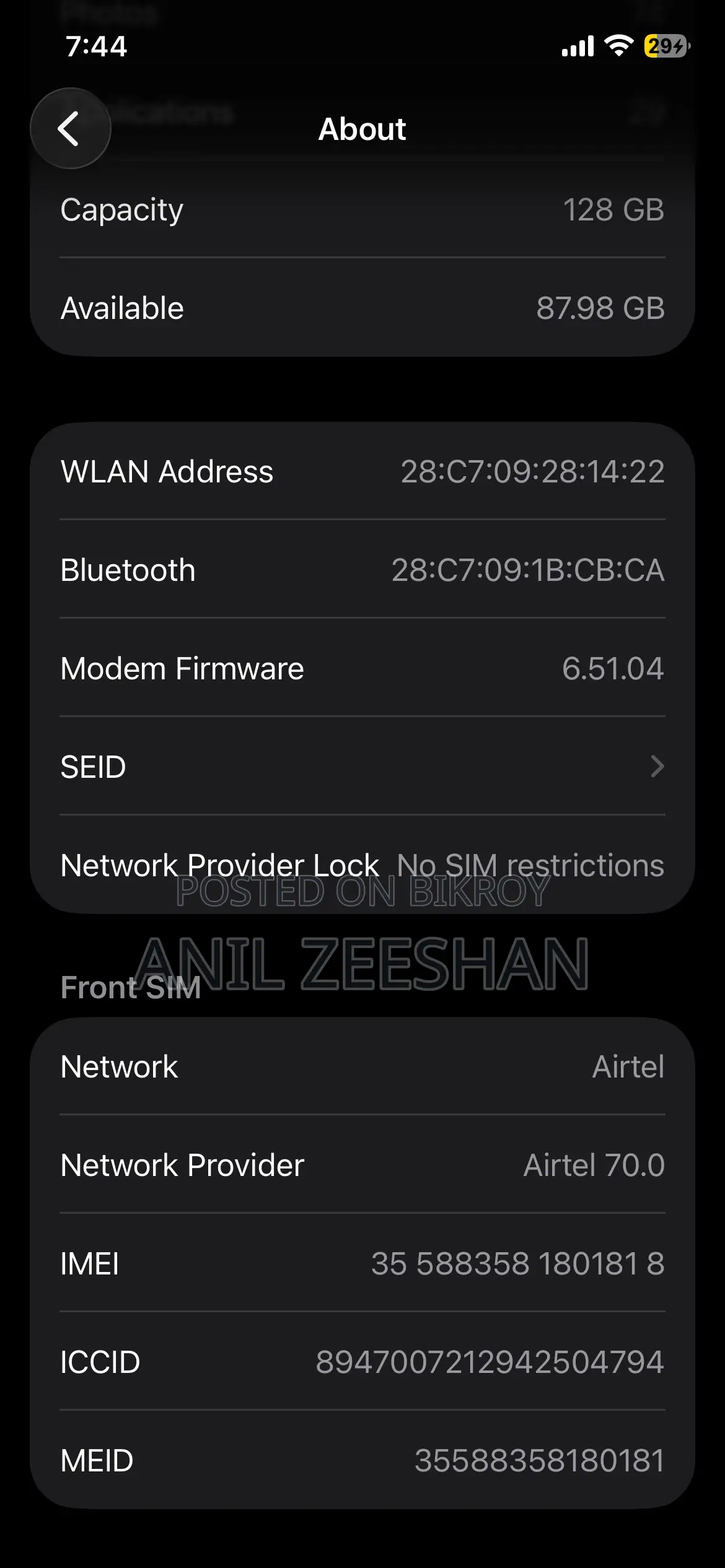 Apple iPhone 12 Pro 128 GB Blue