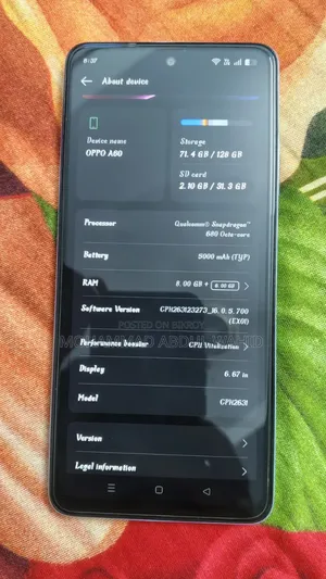 Oppo A60 128 GB Blue