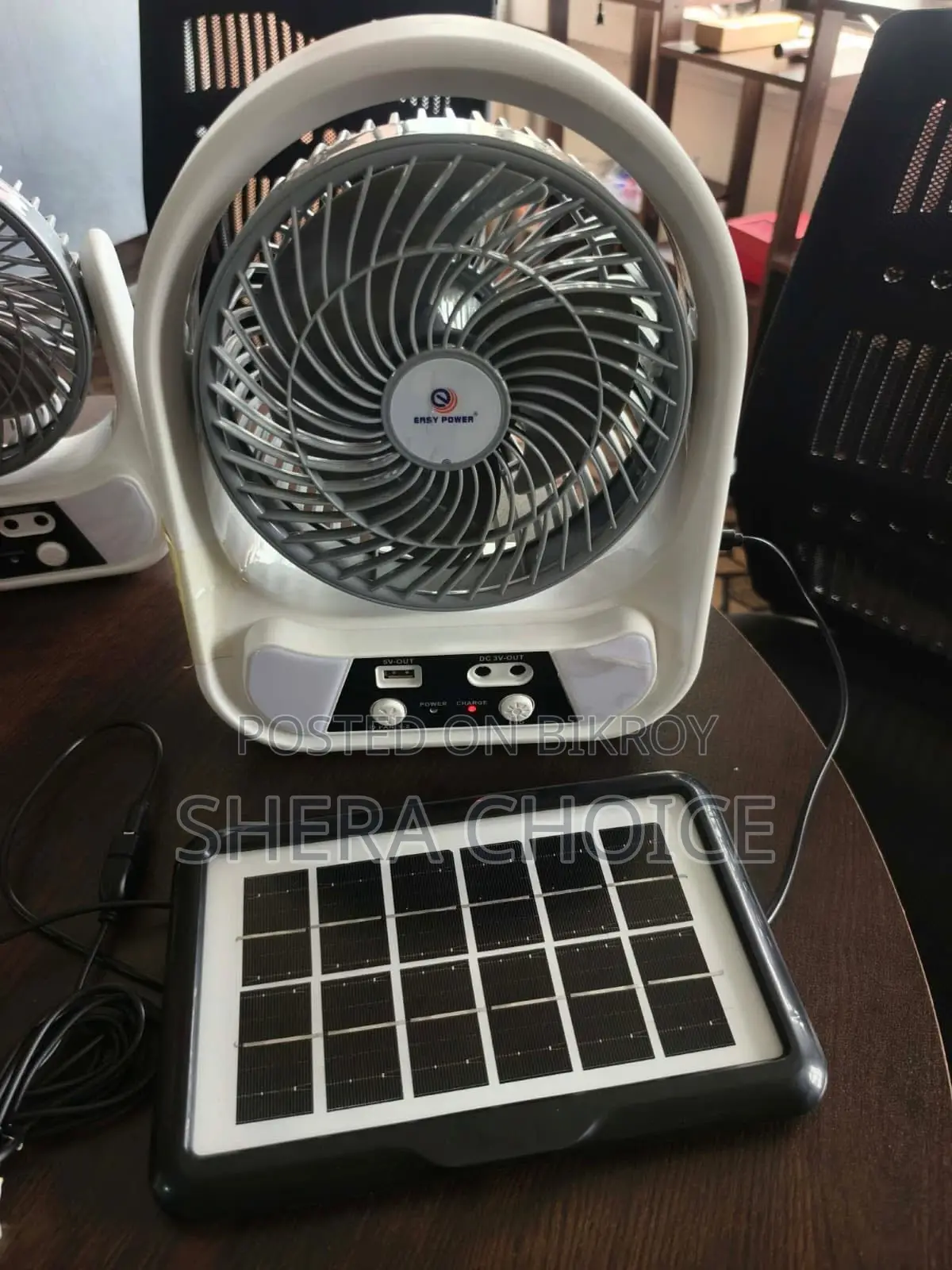 Easy Power Ep-608 Rechargeable Solar Fan