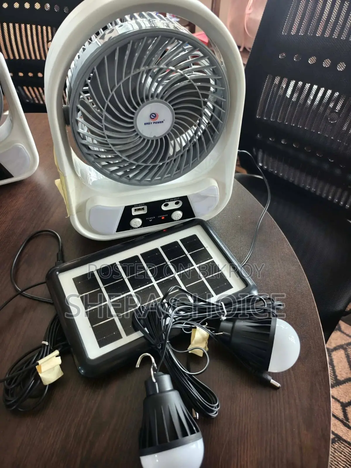 Easy Power Ep-608 Rechargeable Solar Fan