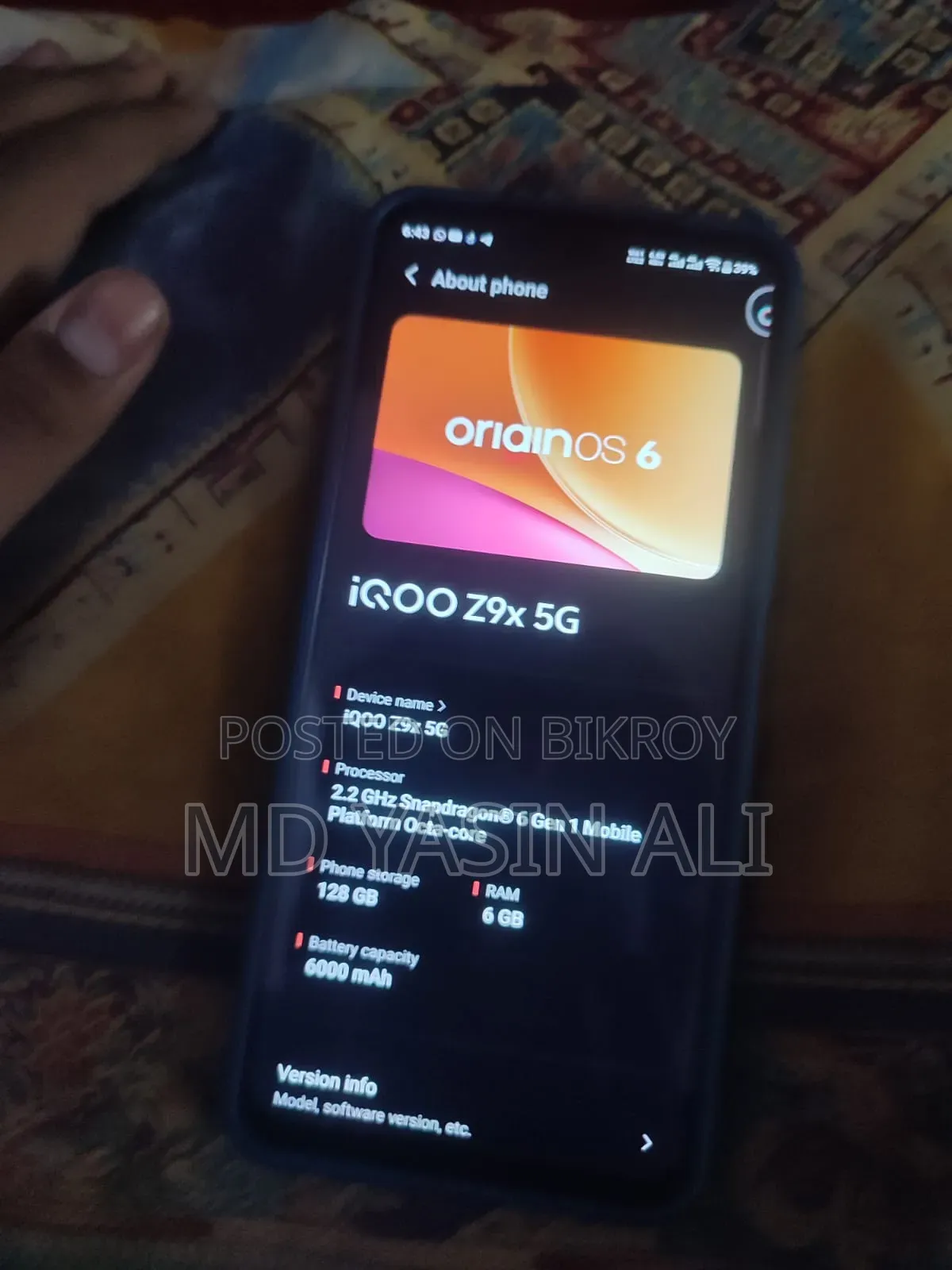 Vivo iQOO Z9x 128 GB Purple