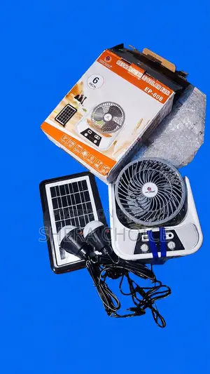 Ep-606 Rechargeable Solar Fan!
