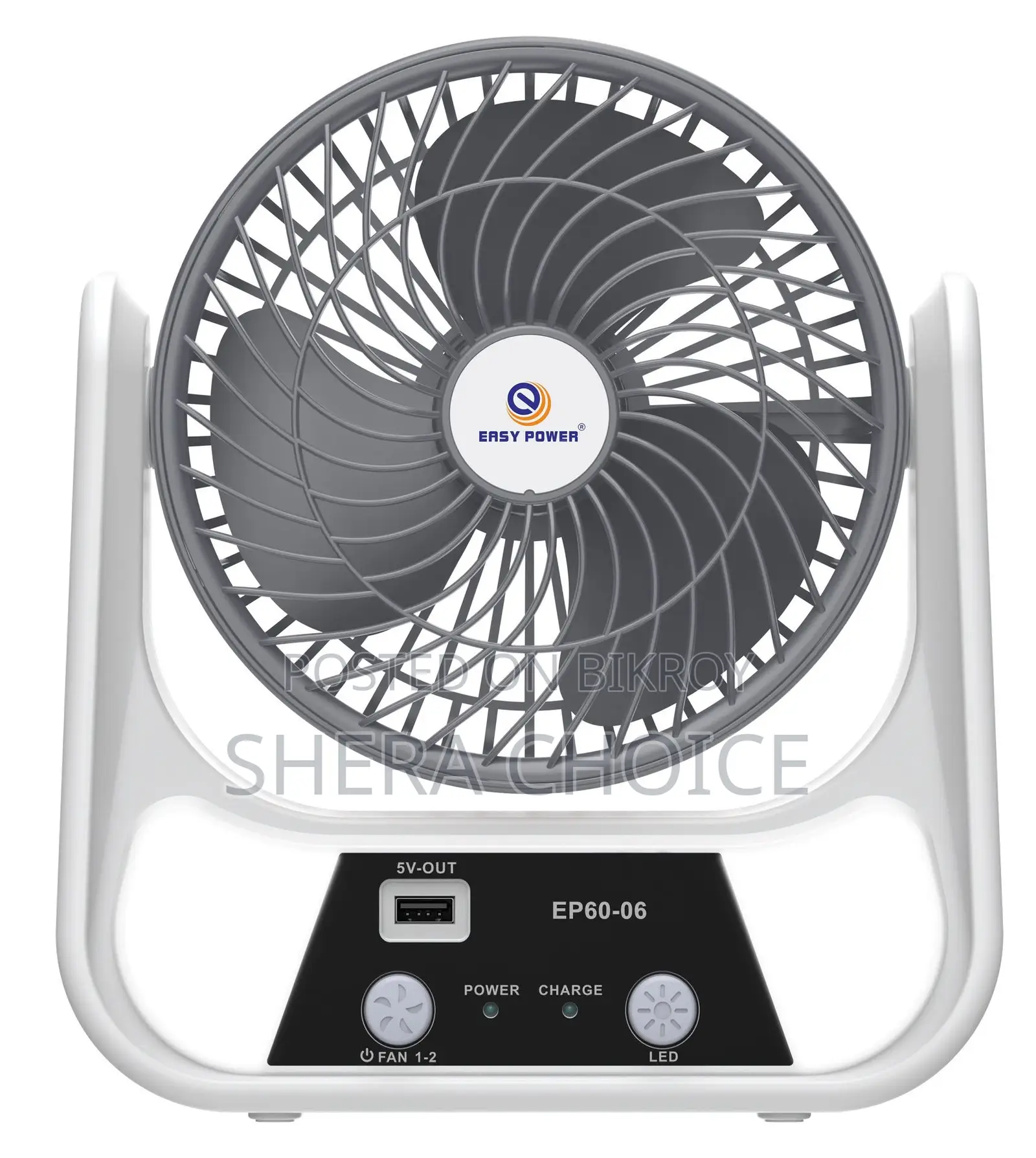 Ep-606 Rechargeable Solar Fan!