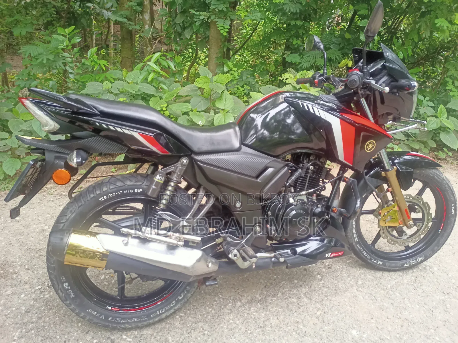 TVS Apache RTR 160 2V 2021 Black