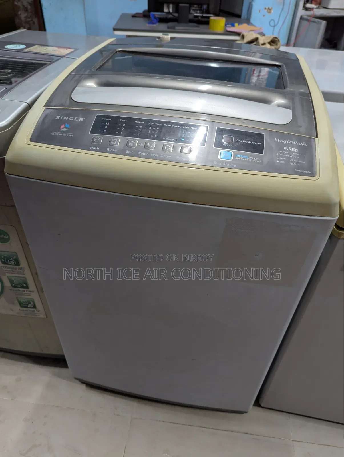 Singer Toploading Washing Machine 8.5 Kg.