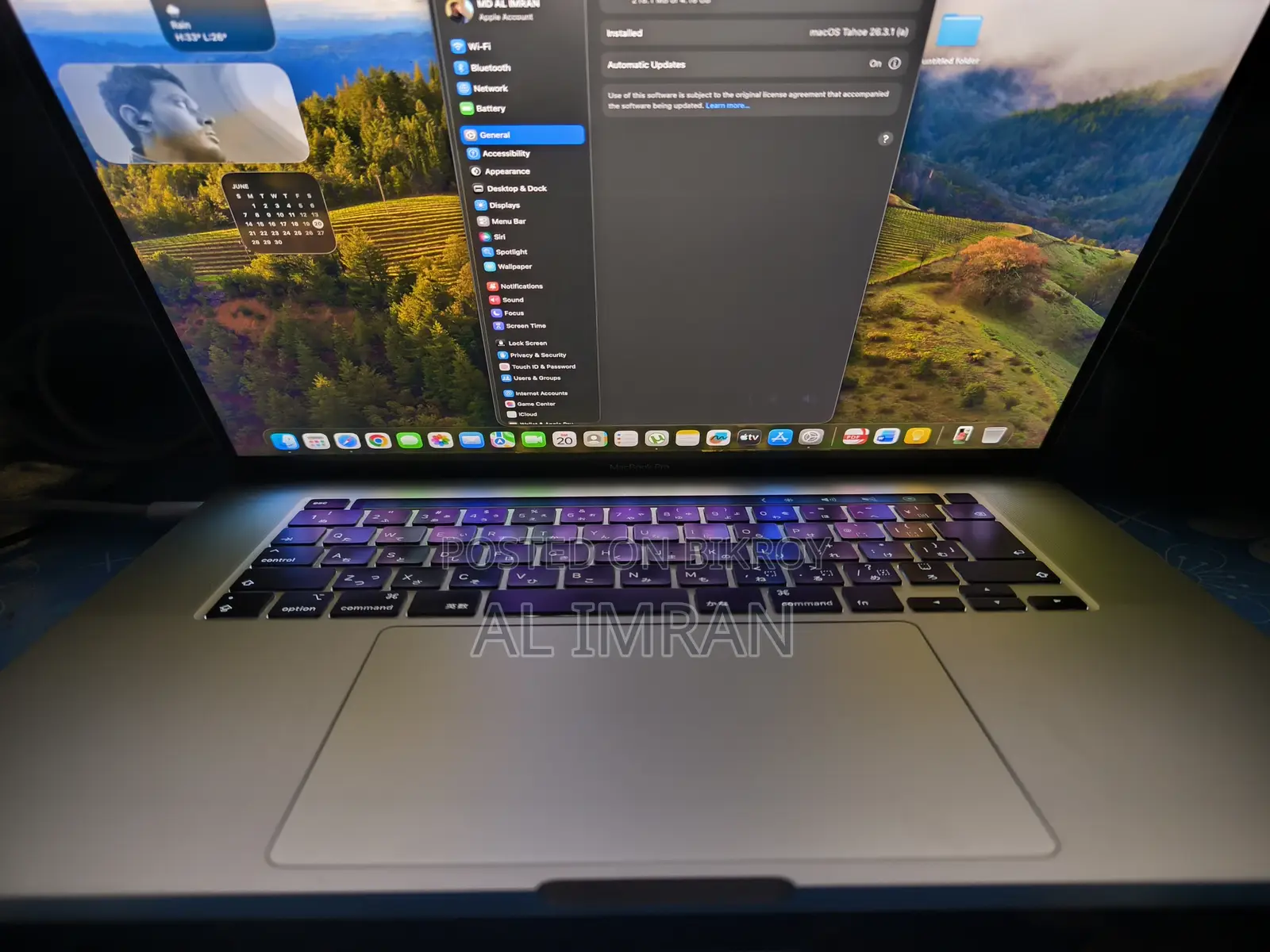 Laptop Apple MacBook Pro 2019 16GB Intel Core I7 SSD 512GB