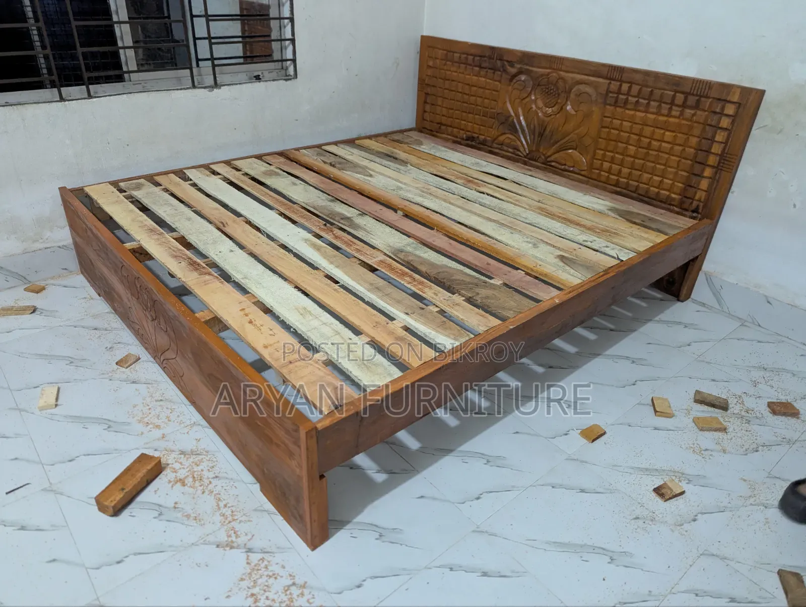 Brand New Wooden Bed at Wholesale Price with Free Delivery - Fixed Price