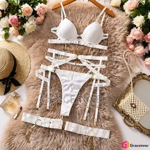5pcs Lace Chain Lingerie Set for Women | Sexy Lace Intimate Wear