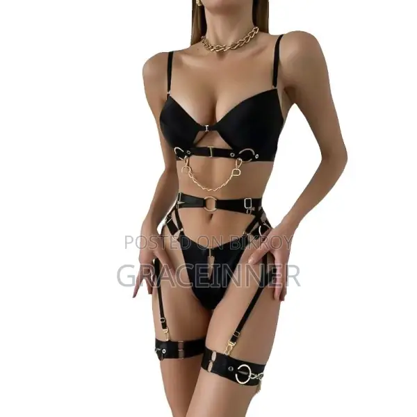 5pcs Lace Chain Lingerie Set for Women | Sexy Lace Intimate Wear